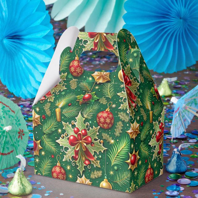 Weihnachts-Thema Festivals farbenfrohe Muster Geschenkschachtel (Party)