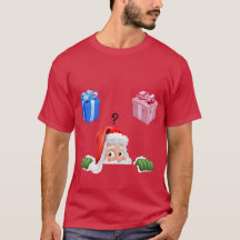 Weihnachts-Thema Geschlecht offenbart Hemd für Män