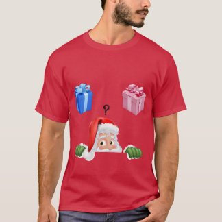Weihnachts-Thema Geschlecht offenbart Hemd für Män T-Shirt