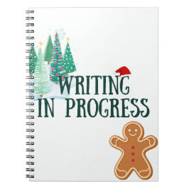 Weihnachts-Thema Schreiben in Progress-Notebook Notizblock