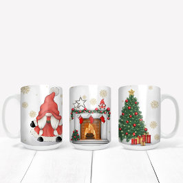 Weihnachts-Thema Weihnachtsgenom Zweifarbige Tasse