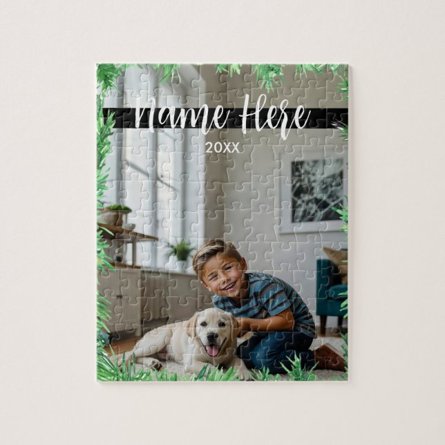 Weihnachts Themed Modern Pet Foto (Vertikal)