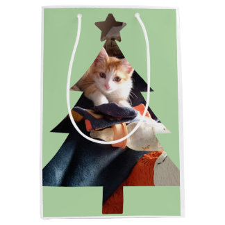 Weihnachts-Tierfoto Mittlere Geschenktüte