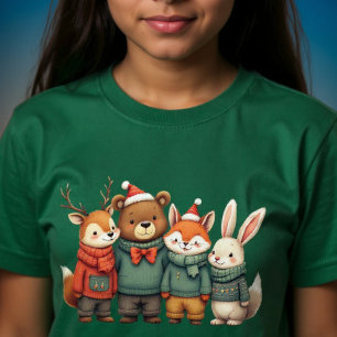 Weihnachts-Tiergruppe T-Shirt