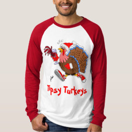 Weihnachts-Tipsy Türkei (Wein) - Nachlauf T-Shirt