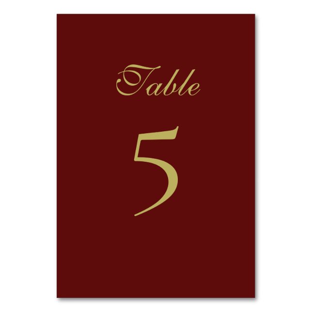 Weihnachts-Tischnummer Tischnummer (Vorderseite)