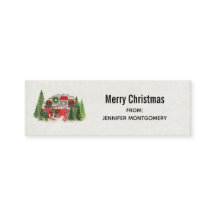 Weihnachts-Trailer-Campingplatz Outdoorsy-Thema