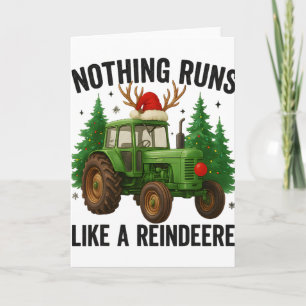 Weihnachts-Traktor-Farm Nichts läuft wie ein Renti Karte