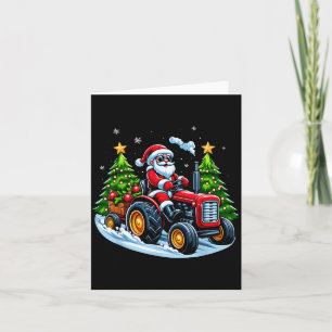 Weihnachts-Traktor Santa Weihnachten Farm Truck Mä Karte