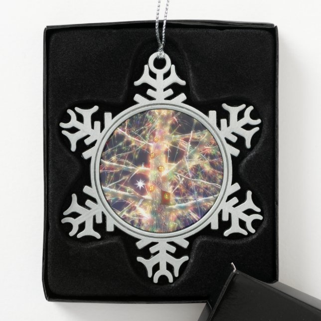 Weihnachts-Treehouse Snowflake Ornament (Box)