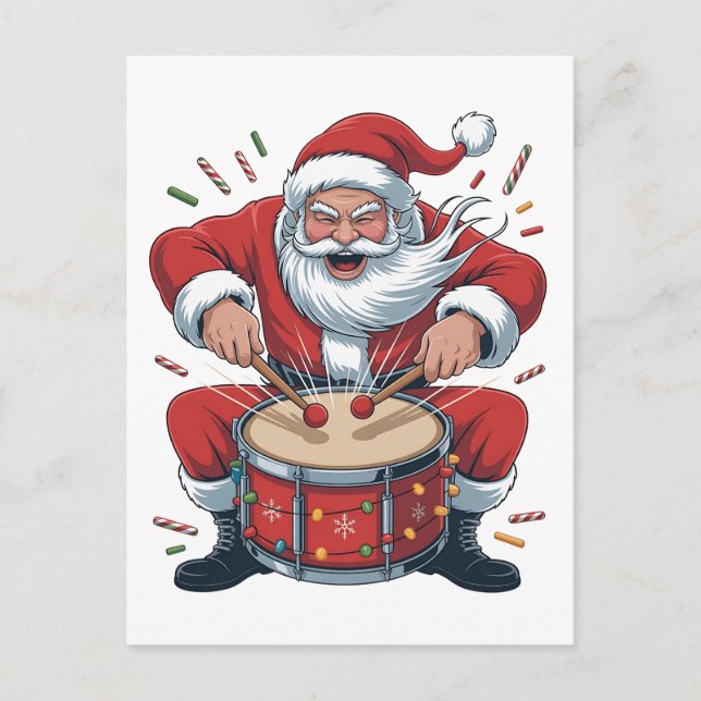 Weihnachts-Trommler Weihnachten Weihnachten Weihna Einladungspostkarte (Vorderseite)