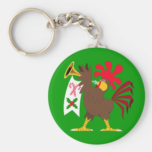 Weihnachts-Trumpf Schlüsselanhänger (Vorne)