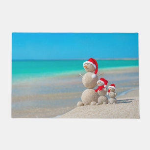Weihnachts-Türmatte, Schneemann Fußmatte