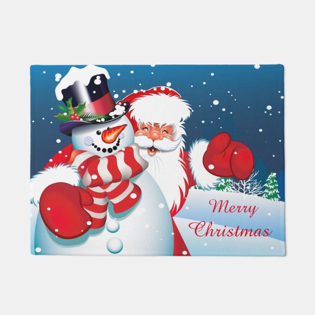 Weihnachts-Türmchen Fußmatte (Vorderseite)