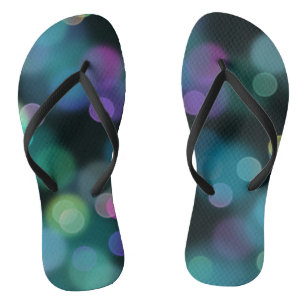 Weihnachts-Twilight-Muster für Mitternachtsblau Flip Flops