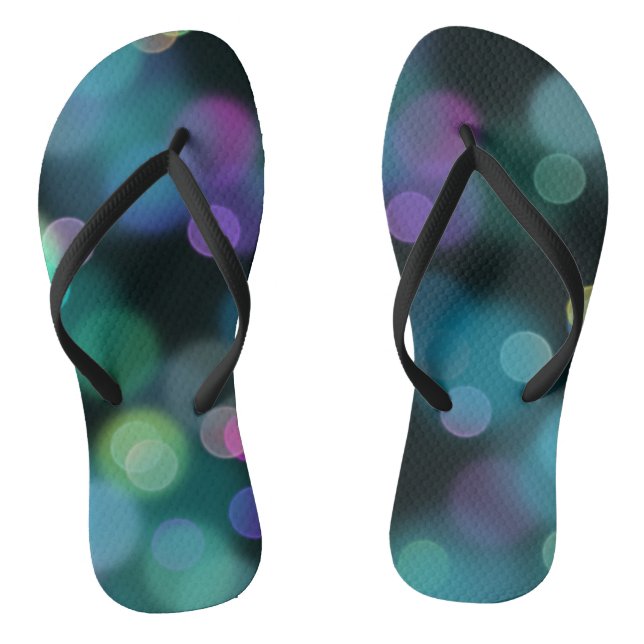 Weihnachts-Twilight-Muster für Mitternachtsblau Flip Flops (Fußbett)