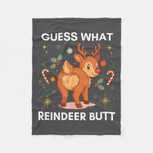 Weihnachts-Ugly-Sweater für Kleinkinder Rate mal w Fleecedecke