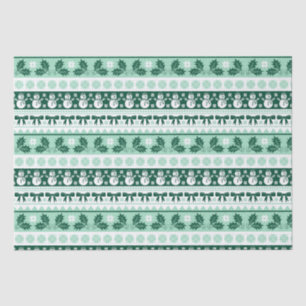 Weihnachts Ugly Sweater Strick Muster in Minze Gre Seidenpapier
