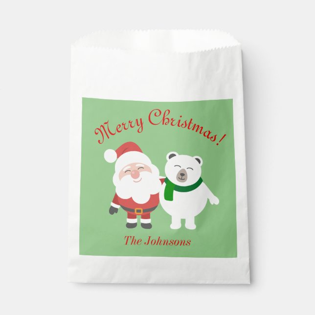 Weihnachts- und Bärenweihnachtsgebäck - Weihnachts Geschenktütchen (Vorderseite)