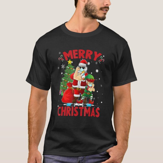 Weihnachts- und Elf-Impfstoff T-Shirt (Vorderseite)