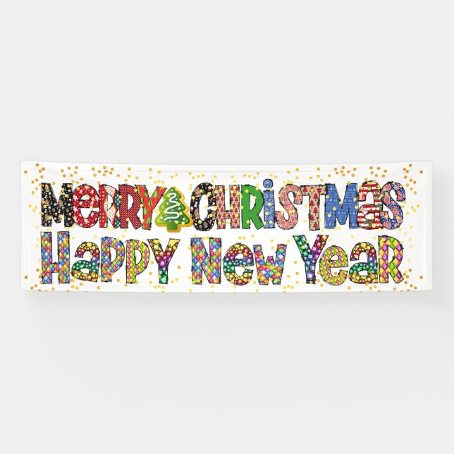 Weihnachts- und Neujahrsbanner Banner (Horizontal)