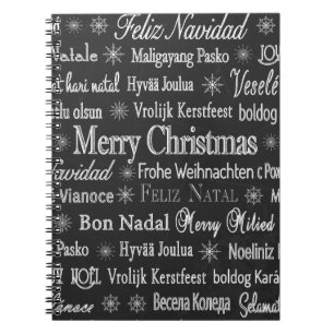 Weihnachts- und Neujahrsdesign-Notebook Notizblock