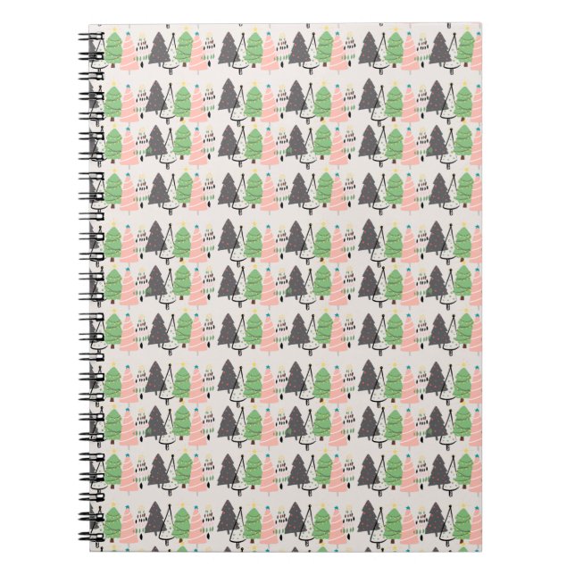 Weihnachts- und Neujahrsdesign-Notebook Notizblock (Vorderseite)