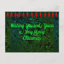 Weihnachts- und Neujahrskarte Postkarte