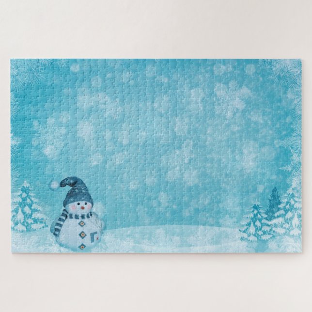Weihnachts- und Snow-Man-Puzzle (Horizontal)