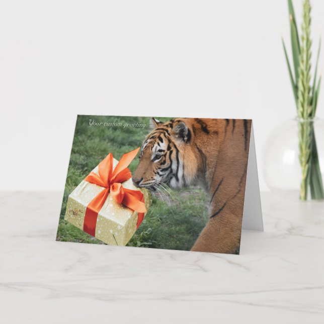 Weihnachts- und Weihnachtskarte in Synchronisation Dankeskarte (Vorderseite)