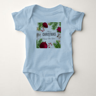 Weihnachts- und Winterdesign Baby Jersey Body Strampler