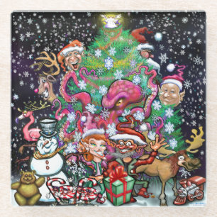 Weihnachts-Untersetzer Glasuntersetzer