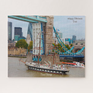 Weihnachts-Vater-Tower-Bridge-Puzzle