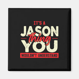 Weihnachts-Vatertag Geburtstag Name Jason Magnet