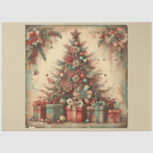 Weihnachts-Vergangenheit-Design Serie 12 Seidenpapier