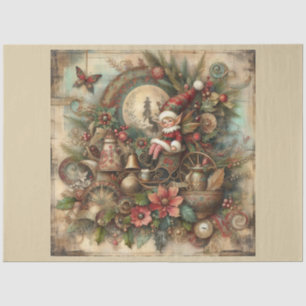 Weihnachts-Vergangenheit-Design Serie 17 Seidenpapier