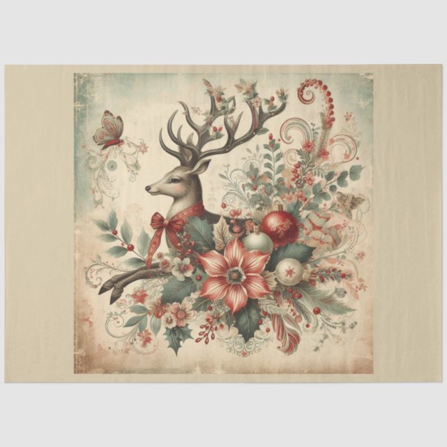 Weihnachts-Vergangenheit-Design Serie 29 Seidenpapier (Vorderseite)