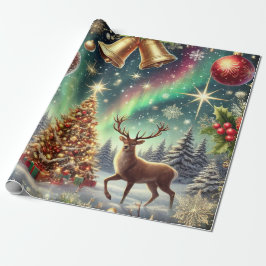 Weihnachts-Vibes Design Stil 3 Geschenkpapier