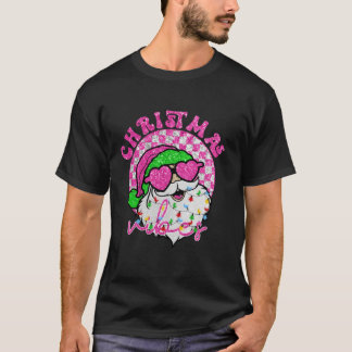 Weihnachts Vibes Santa Clause Sonnenbrille Funkeln T-Shirt