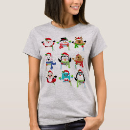 Weihnachts-Vibes-T-Shirt, Geschenkidee für Ferien- T-Shirt