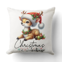 Weihnachts-Vibes-Wurfkissen