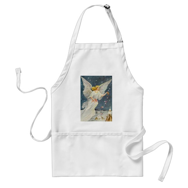 Weihnachts-Viktorianischer Engel mit Sternen Rose Schürze (Vorne)