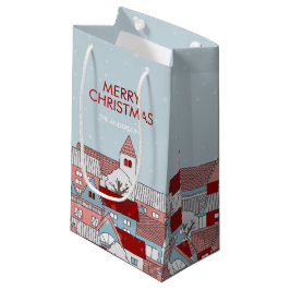 Weihnachts-Village-Weihnachtsgeschenk-Tasche Kleine Geschenktüte
