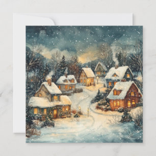 Weihnachts-Vintag-Grußkarte Feiertagskarte