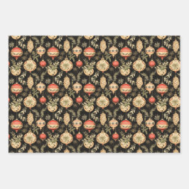 Weihnachts-Vintag-Wrackpapier Geschenkpapier Set