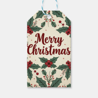 Weihnachts-Vintage Geschenktasten Geschenkanhänger