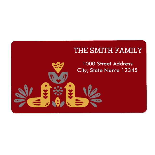 Weihnachts-Vogel-Pattern-Urlaub (Vorne)