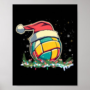 Weihnachts-Volleyball mit dem Weihnachtsmann für K Poster