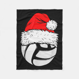 Weihnachts-Volleyball Santa-Hut Xmas passend Fleecedecke