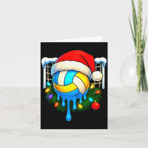 Weihnachts-Volleyball-Tropf-Eiscreme-Tropf-Xmas Karte